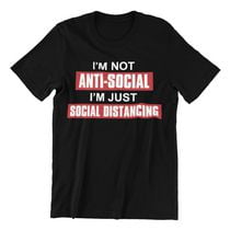 Anti-Social Men's Short Sleeve Crew neck Tee-Shirt