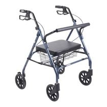 Déambulateur à roulettes bariatrique robuste avec grand siège rembourré de Drive Medical
