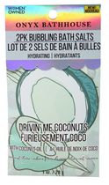Sels antistress moussants de 1 oz Drivin’ Me Coconuts Onyx — pqt de 2