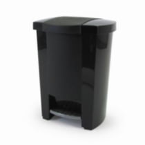 Mistral® 19L Poubelle à Pédale Classique Noire