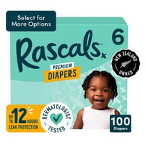 Rascals Premium Jumbo Diapers, Unisex Baby Diaper