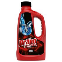 Drano® Max Gel Drain Cleaner and Clog Remover, Unclogs and Removes Blockages from Showers and Sinks, 900mL