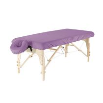 Master Massage  set de 2 pièces Housse de table de massage en microfibre Lavable en machine couleur violet