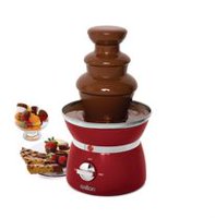 Red Cheese/Chocolate Melting Pot for Chocolate Fondue Crêpes Fun Cooking Broth Hot Pot with Burner and Fork Enamel Cast Iron Fondue Set 