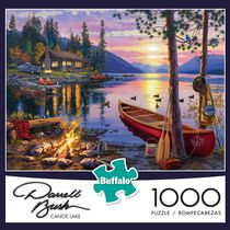Buffalo Games Darrell Bush Le puzzle Canoe Lake en 1000 pièces