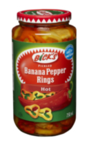 Bick's Pickled Hot Banana Pepper Rings 750ML