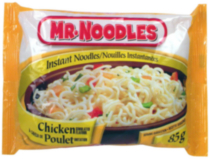 Nouilles instantanées à saveur de poulet de Mr. Noodles
