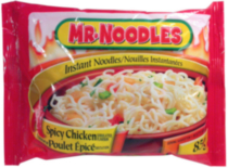 Nouilles instantanées à saveur de poulet épicé de Mr. Noodles