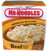 Mr. Noodles Tasse à Saveur de Boeuf