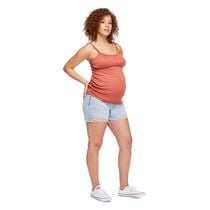 Paisley Sky Maternity OTB Mom Denim Short