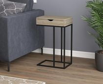Dark Taupe Q-Max CID11151129ET Contemporary Round End Table