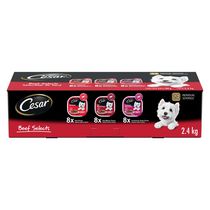 Cesar Classic Loaf in Sauce Beef Selects Vartiety Pack Soft Wet Dog Food
