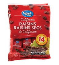 Raisins secs de Californie