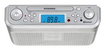 Radio-Réveil FM Bluetooth à montage sous les armoires avec lecteur CD de Sylvania