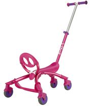 YBIKE Pewi – Trotteur poussette jouet à enfourcher pour enfant, rose