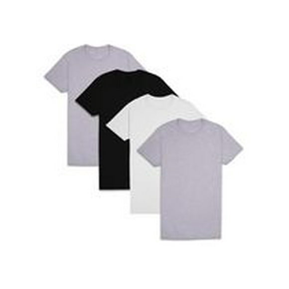 Men's Short Sleeve Crew T-Shirt, Assorted 4 Pack, S-XL