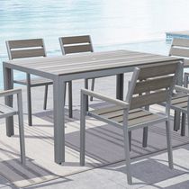 CorLiving Gallant Sun Bleached Grey Outdoor Dining Table
