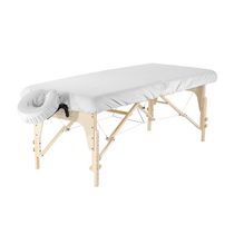 Master Massage set de 2 pièces Housse de table de massage en microfibre Lavable en machine couleur Blanc