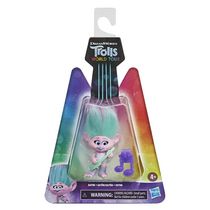 DreamWorks Trolls World Tour Satin, Collectible Doll with Guitar Accessory and Hair Clip, Toy Figure Inspired by the Movie Trolls World Tour