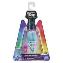 DreamWorks Trolls World Tour Chenille, Collectible Doll with Guitar Accessory and Hair Clip, Toy Figure Inspired by the Movie Trolls World Tour