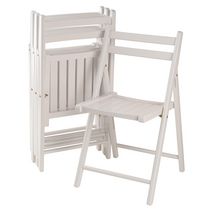 Robin 4-PC Folding Chair Set White