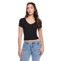 T-shirt avec encolure en V Wild Skye pour femmes