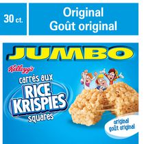 Kellogg's Rice Krisipes Squares Bars 660g Jumbo Pack - Original, 30 Cereal Bars