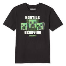 T-shirt à manches courtes Minecraft pour garçons Tailles TP–TG