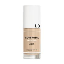 COVERGIRL TruBlend Hydrating Foundation, dewy finish, lasts all day, lightweight, oil-free formula, blurring imperfections, 100% Cruelty-Free, For a seamlessly flawless nude look