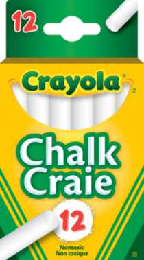 12 craies blanche Crayola