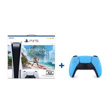 PlayStation®5 Console – Horizon Forbidden West™ Bundle PLUS PlayStation®5 DualSense™ Wireless Controller – Starlight Blue (FR)
