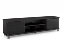CorLiving Extra Wide TV Bench in Ravenwood Black, for TVs up to 80"