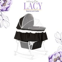 Dream On Me Lacy, Portable 2-in-1 Bassinet and Cradle, #442