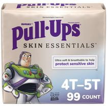 Pull-Ups Boys' Skin Essentials Training Pants, 2T-6T (16-50 lbs), 99-124 Ct (Select for More)