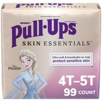 Pull-Ups Girls' Skin Essentials Training Pants, 2T-5T (16-50 lbs), 99-112 Ct (Select for More)