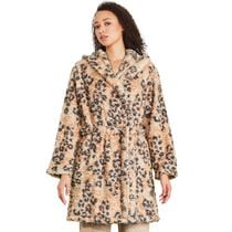 Robe de chambre imprimée en sherpa George pour femmes