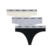 Mexx Women’s 3-Pack Thong Underwear with Branded Elastic