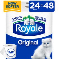 Royale Original, Soft Toilet Paper, 24 Double equal 48 rolls