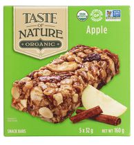 Taste of Nature Gluten Free Niagara Apple Country Organic Granola Bars Family Pack