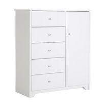South Shore Commode à porte 5 tiroirs, collection Vito