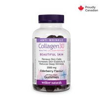 Webber Naturals Collagen30® Bioactive Collagen PeptidesTM 2500 mg Elderberry Gummies