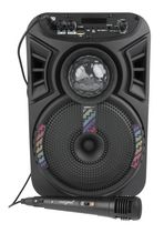 Justice Karaoke speaker with Disco Party Lights