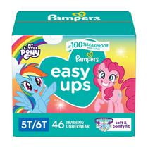 Pampers Easy Ups Girls Training Underwear, Super Pack, 46CT