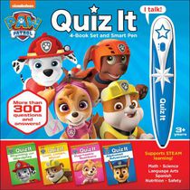 PAW Patrol Chase, Skye, Marshall and More! – Quiz it Pen 4-Book Set and Talking Smart Pen – Interactive Educational Book Set with Toy Sound Pen