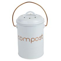 Bac à compost de comptoir compact Grove, blanc