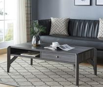 Coffee Table with Storage, Grey