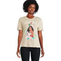 T-shirt à manches courtes Moana Disney pour femmes