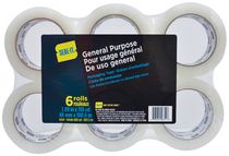 Ruban d'emballage transparent Seal-It de 1,89 po x 110 verges 6 paquets