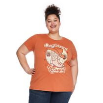The Pink Closet Women's Plus Crew Neckline Tee, Sizes 1X-4X