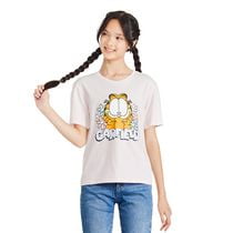 T-shirt à manches courtes Garfield pour filles